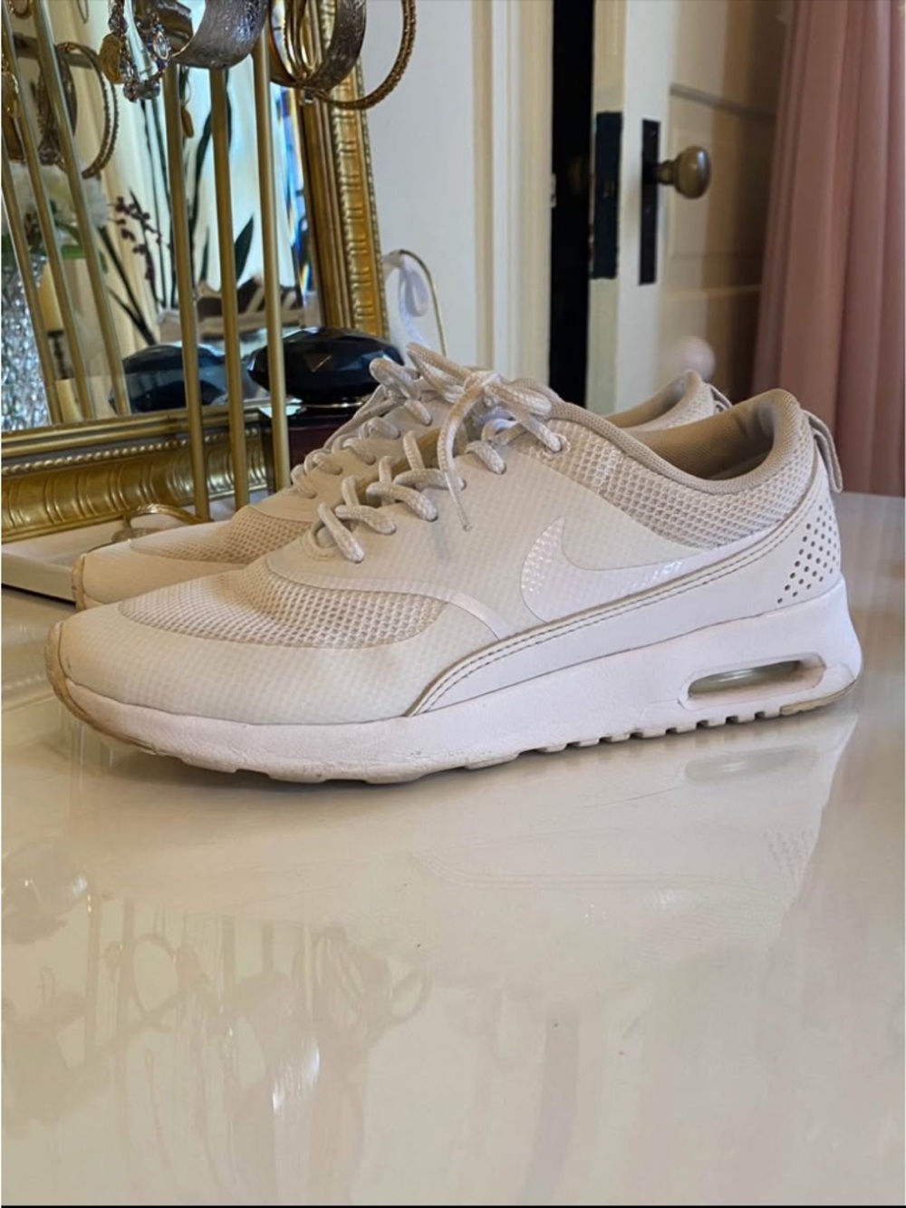 Nike Air Max Thea White Women’s Running Sneakers Size 6.5